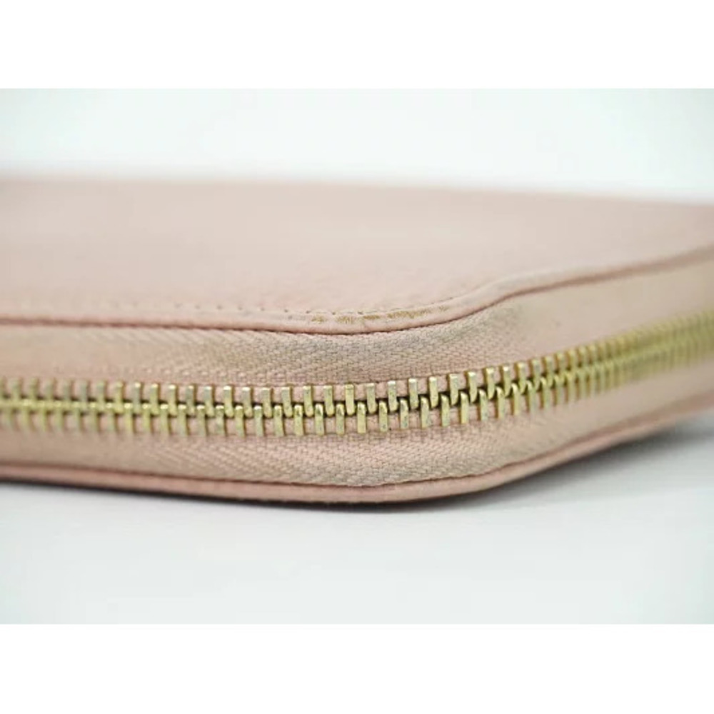 Gucci leather round zipper long wallet pink - Picture 5 of 8